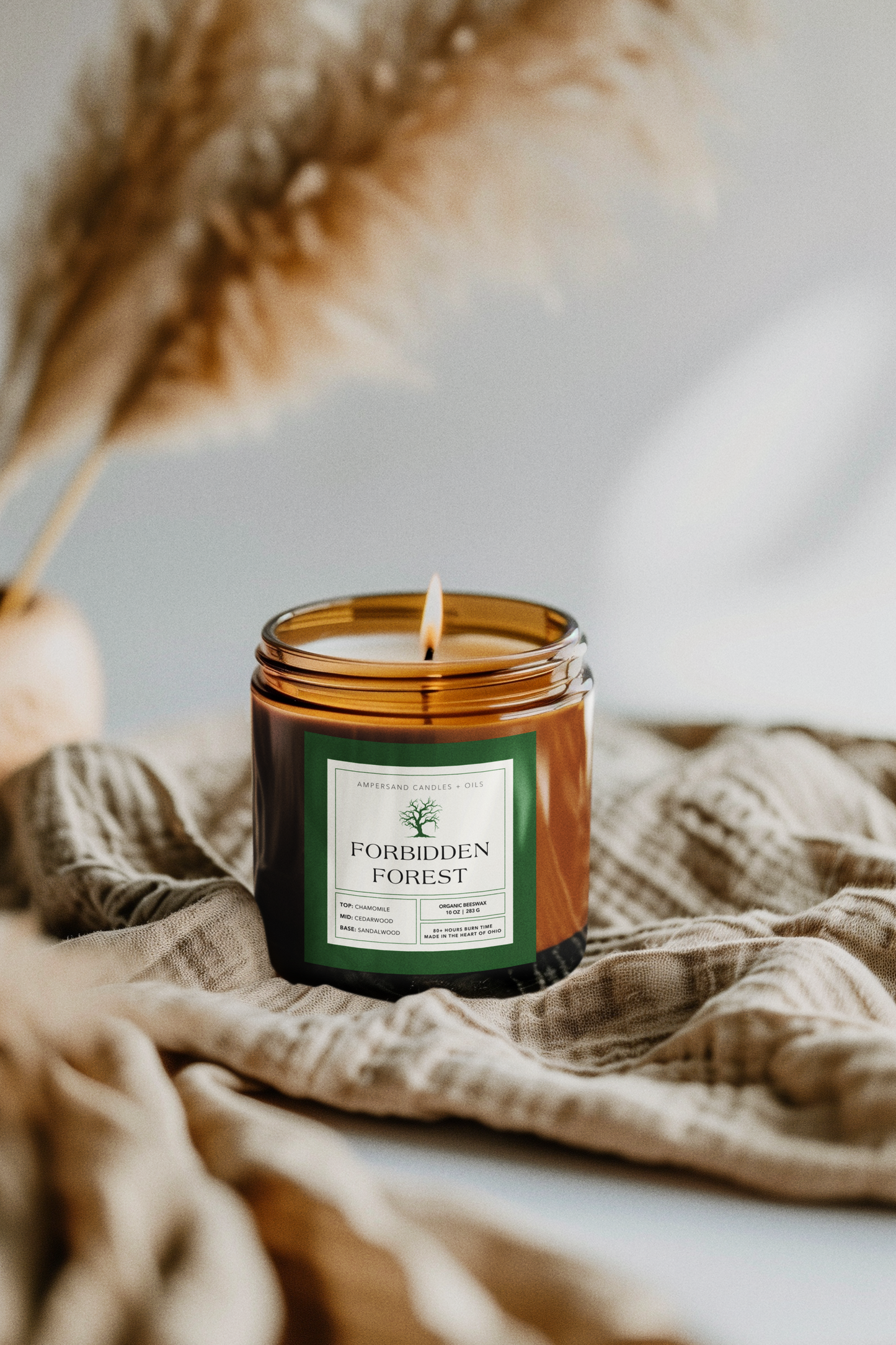 Forbidden Forest Beeswax Candle (10oz) - Harry Potter