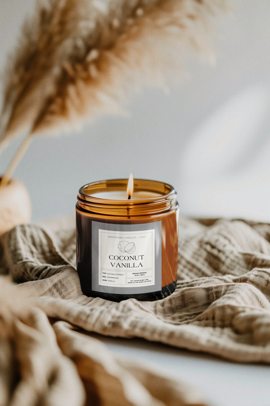 Coconut Vanilla Beeswax Candle (10oz)